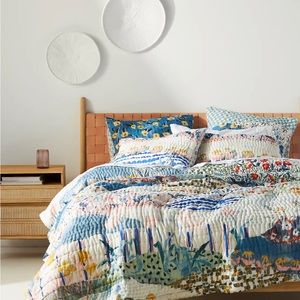 artisan Anthropologie quilt set